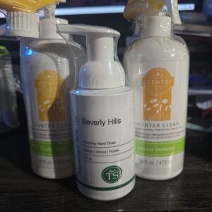 Scentsy Counter Clean Set with Beverly Hills Hand Soap - Lime and Verbena